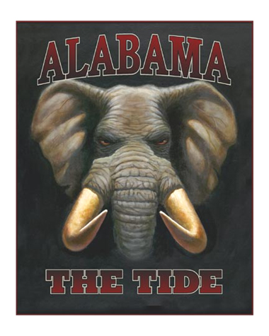 The Tide Alabama Crimson Tide Football Mascot Sports Art Print