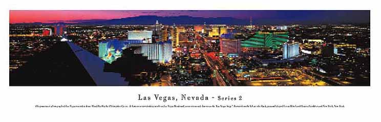 las vegas skyline panoramic. Las Vegas Night Panoramic