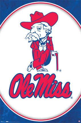 Ole Miss Rebels Football Team Logo Sports Art Print