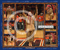 chief illiniwek paperweight